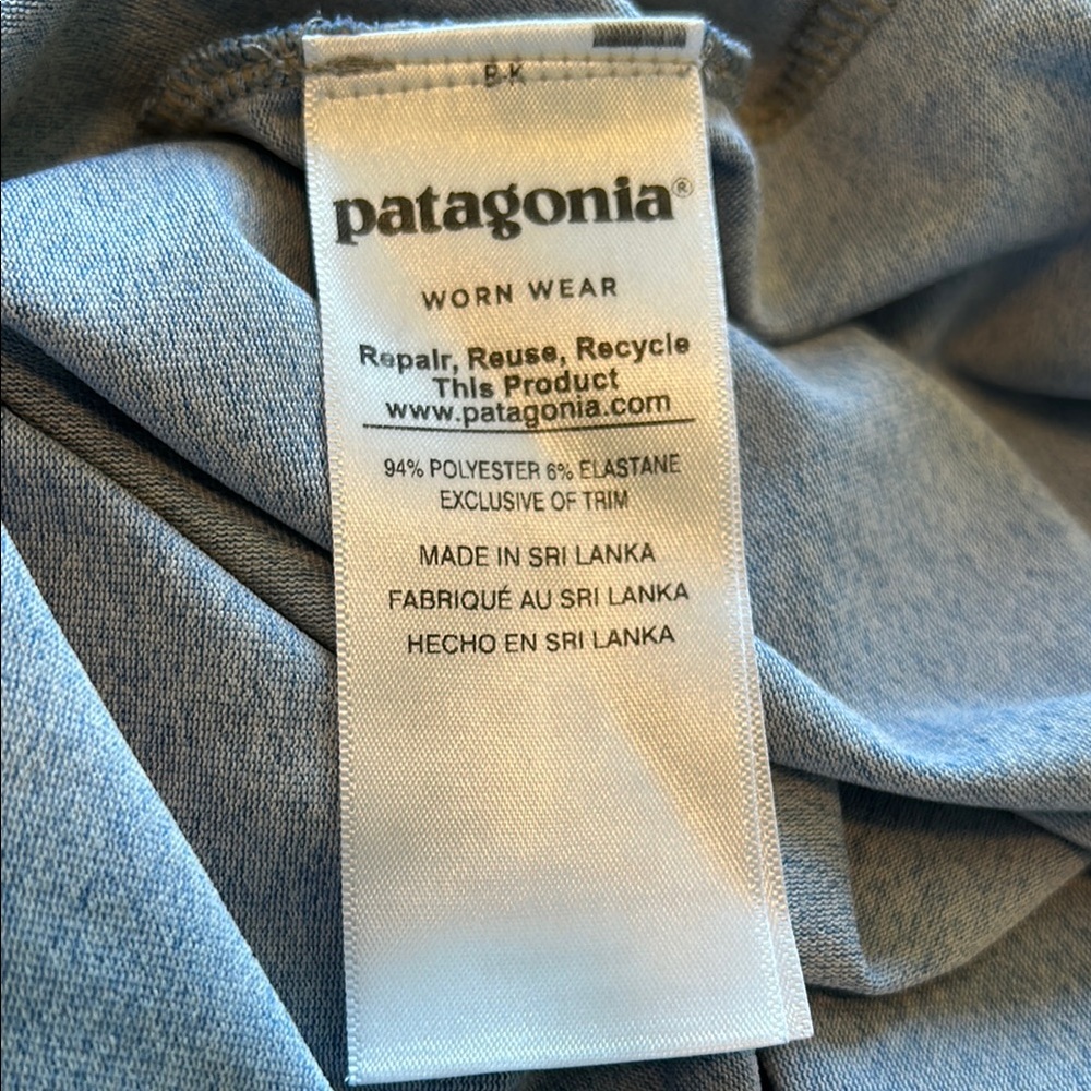 Patagonia, Women’s Blue and Gray Long Sleeve Tee, Medium - Picture 6 of 6